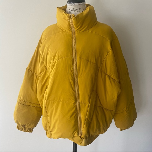 CAbi Acid Yellow Puffer Jacket - Picture 1 of 10